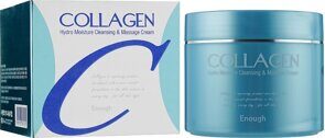 Увлажняющий массажный крем для лица и тела ENOUGH Collagen Hydro Moisture Cleansing & Massage Cream 300ml (KOREA ORIGINAL)